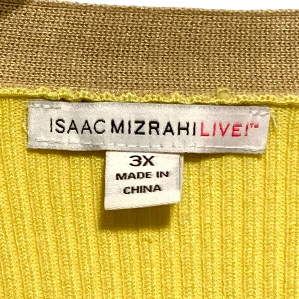 Isaac Mizrahi Live! Cardigan Sweater 3x Preppy